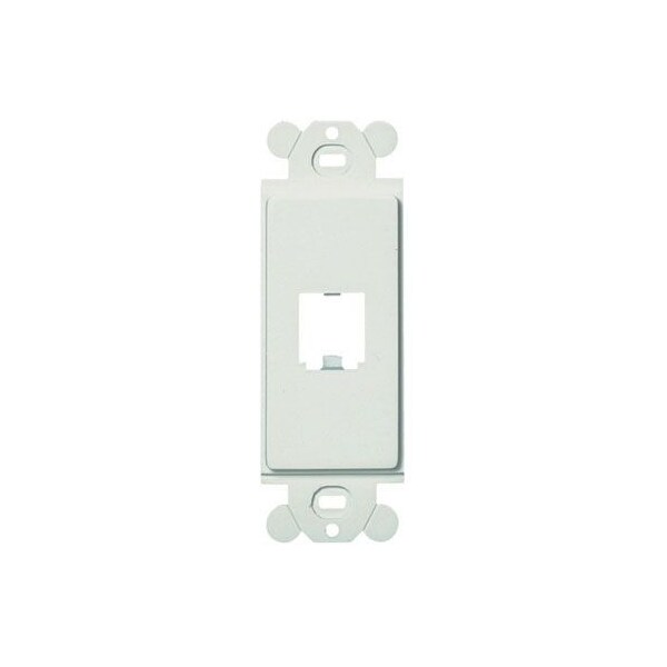 Panduit 1-PORT FLUSH MOUNT UNLOADED, SINGLE GANG GFCI SERIES FRAME, WHITE ROHS CFG1WH - main